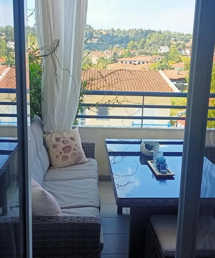 別荘 Siviri Sea & Forest-Cozy Apartment With Garden & Nature Views